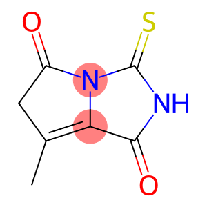 1H-Pyrrolo[1,2-c]imidazole-1,5(6H)-dione, 2,3-dihydro-7-methyl-3-thioxo-