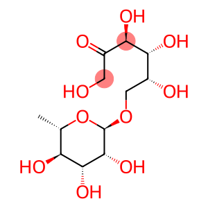 6-O-(6-Deoxy-alpha-L-mannopyranosyl)-D-fructose