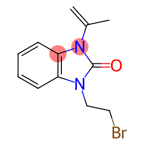 1,3-dihydro-1-(2-bromoethyl)-3-isopropenyl-2h-benzimidazol-2-one