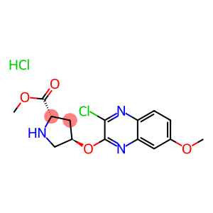 L-Proline, 4-[(3-chloro-7-methoxy-2-quinoxalinyl)oxy]-, methyl ester, (hydrochloride)(1:1),(4R)-