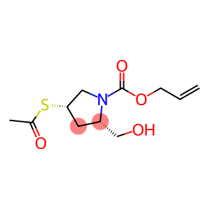 (2S,4S)-烯丙基4-(乙酰硫基)-2-(羟甲基)吡咯烷-1-羧酸酯