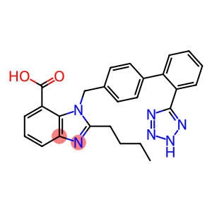 2-butyl-3-[[4-[2-(2H-tetrazol-5-yl)phenyl]phenyl]methyl]benzoimidazole -4-carboxylic acid