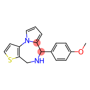 4H-Pyrrolo[1,2-a]thieno[2,3-f][1,4]diazepine, 5,6-dihydro-6-(4-methoxyphenyl)-