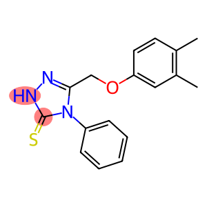 3H-1,2,4-Triazole-3-thione, 5-[(3,4-dimethylphenoxy)methyl]-2,4-dihydro-4-phenyl-