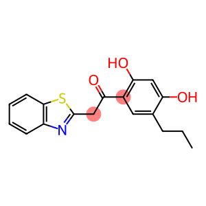 2-(benzo[d]thiazol-2-yl)-1-(2,4-dihydroxy-5-propylphenyl)ethan-1-one