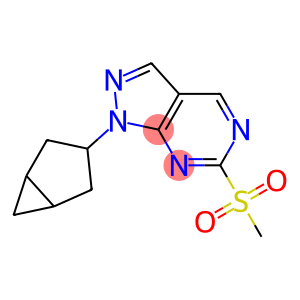 1-(Bicyclo[3,1,0]hexan-3-yl)-6-(methylsulfonyl)-1H-pyrazolo[3,4-d]pyrimidine