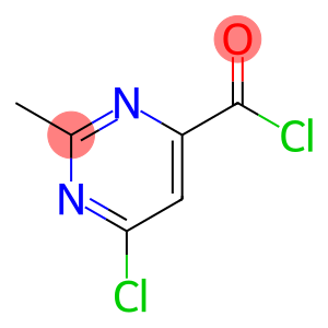 4-Pyrimidinecarbonylchloride,6-chloro-2-methyl-(9CI)