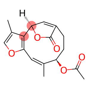 6H-4,7-Methenofuro[3,2-c]oxacycloundecin-6-one, 10-(acetyloxy)-4,8,9,10-tetrahydro-3,11-dimethyl-, (4R,10R,11Z)- (9CI)