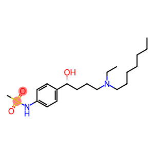 Methanesulfonamide, N-(4-((1R)-4-(ethylheptylamino)-1-hydroxybutyl)phe nyl)-