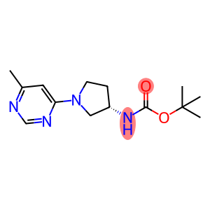 tert-Butyl N-[(3S)-1-(6-methylpyrimidin-4-yl)pyrrolidin-3-yl]carbamate