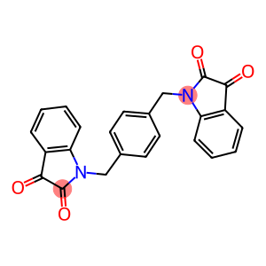 1-{4-[(2,3-dioxo-2,3-dihydro-1H-indol-1-yl)methyl]benzyl}-1H-indole-2,3-dione