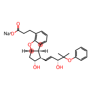 [1R,2R,3aS,8bS,(+)]-2,3,3a,8b-Tetrahydro-2-hydroxy-1-[(1E,3R)-3-hydroxy-4-methyl-4-phenoxy-1-pentenyl]-1H-cyclopenta[b]benzofuran-5-propanoic acid sodium salt