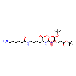 L-Glutamic acid, N-[[[(1S)-5-[(6-amino-1-oxohexyl)amino]-1-carboxypentyl]amino]carbonyl]-, 1,5-bis(1,1-dimethylethyl) ester