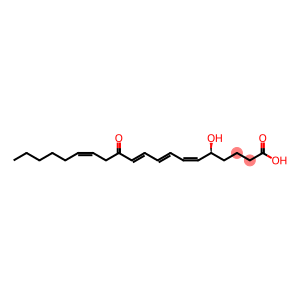 (5S,6Z,8E,10E,14Z)-5-hydroxy-12-oxoicosa-6,8,10,14-tetraenoic acid