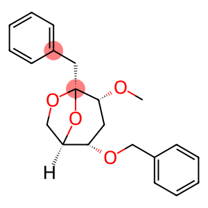 .beta.-D-ribo-2-Heptulopyranose, 2,7-anhydro-1,4-dideoxy-3-O-methyl-1-phenyl-5-O-(phenylmethyl)-