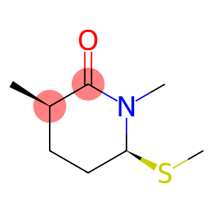2-Piperidinone, 1,3-dimethyl-6-(methylthio)-, cis- (9CI)