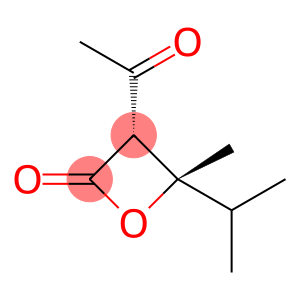 2-Oxetanone, 3-acetyl-4-methyl-4-(1-methylethyl)-, cis- (9CI)