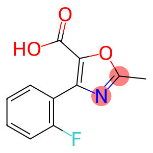 5-Oxazolecarboxylic acid, 4-(2-fluorophenyl)-2-methyl-