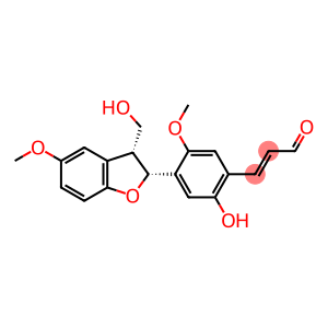 2-Propenal, 3-[4-[(2R,3R)-2,3-dihydro-3-(hydroxymethyl)-5-methoxy-2-benzofuranyl]-2-hydroxy-5-methoxyphenyl]-, (2E)-