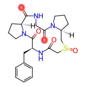 cyclo(glycyl-prolyl-psi(CH2SO)-glycyl-phenylalanyl-prolyl)