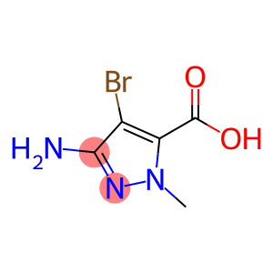 1H-Pyrazole-5-carboxylic acid, 3-amino-4-bromo-1-methyl-