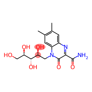 Ribitol, 1-[3-(aminocarbonyl)-6,7-dimethyl-2-oxo-1(2H)-quinoxalinyl]-1-deoxy-