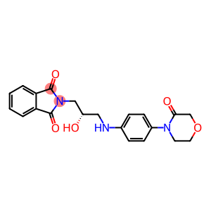 1H-Isoindole-1,3(2H)-dione, 2-[(2S)-2-hydroxy-3-[[4-(3-oxo-4-morpholinyl)phenyl]amino]propyl]-