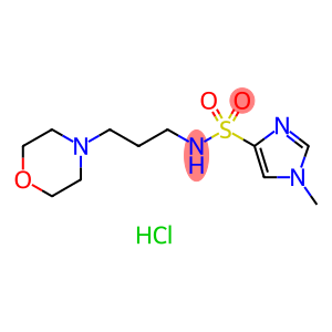 1H-Imidazole-4-sulfonamide, 1-methyl-N-[3-(4-morpholinyl)propyl]-, hydrochloride (1:1)