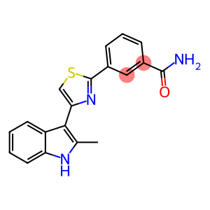 3-[4-(2-methyl-1H-indol-3-yl)-1,3-thiazol-2-yl]benzamide