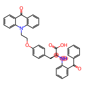 N-(2-Benzoylphenyl)-O-[2-(9-oxo-10(9H)-acridinyl)ethyl]-L-tyrosine