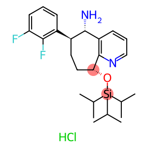 (5S,6S,9R)-6-(2,3-difluorophenyl)-9-((triisopropylsilyl)oxy)-6,7,8,9-tetrahydro-5H-cyclohepta[b]pyridin-5-amine 2HCL