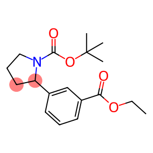 2-(3-Ethoxycarbonyl-phenyl)-pyrrolidine-1-carboxylic acid tert-butyl ester