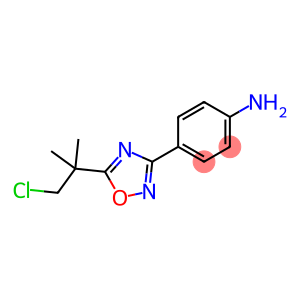 4-[5-(1-Chloro-2-methylpropan-2-yl)-1,2,4-oxadiazol-3-yl]aniline