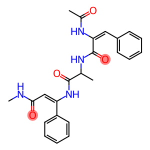 acetyl dehydrophenylalanyl-alanyl-N-methyldehydrophenylalaninamide