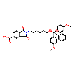 2-(6-(Bis(4-methoxyphenyl)(phenyl)methoxy)hexyl)-1,3-dioxoisoindoline-5-carboxylic acid