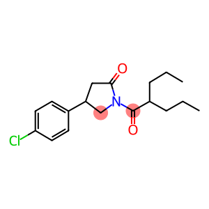 4-(4-chlorophenyl)-1-(2-propylpentanoyl)pyrrolidin-2-one