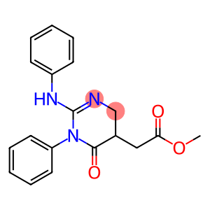 Methyl (2-anilino-6-oxo-1-phenyl-1,4,5,6-tetrahydropyrimidin-5-yl)acetate