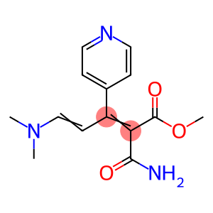 Methyl (2Z,4E)-2-(aminocarbonyl)-5-(dimethylamino)-3-pyridin-4-ylpenta-2,4-dienoate