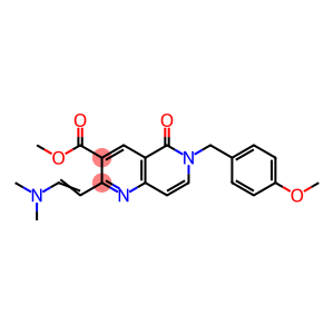 2-[(E)-2-(二甲基氨基)乙烯基]-6-(4-甲氧基苄基)-5-氧代-5,6-二氢-(口+奈)啶-3-甲酸甲酯