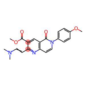 Methyl 2-[(E)-2-(dimethylamino)vinyl]-6-(4-methoxyphenyl)-5-oxo-5,6-dihydro-1,6-naphthyridine-3-c