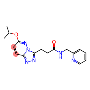 3-[6-(propan-2-yloxy)[1,2,4]triazolo[4,3-b]pyridazin-3-yl]-N-(pyridin-2-ylmethyl)propanamide