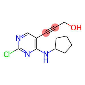 3-(2-Chloro-4-cyclopentylamino-pyrimidin-5-yl)-prop-2-yn-1-o...