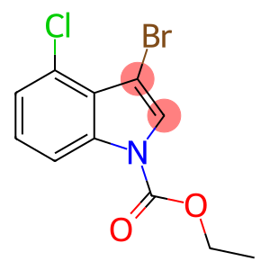 Ethyl 3-BroMo-4-chloroindole-1-carboxylate