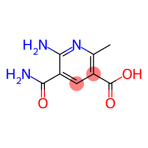 3-Pyridinecarboxylicacid,6-amino-5-(aminocarbonyl)-2-methyl-(9CI)