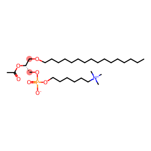 1-O-HEXADECYL-2-O-ACETYL-SN-GLYCERYL-3-PHOSPHORYL(N,N,N-TRIMETHYL) HEXANOLAMINE