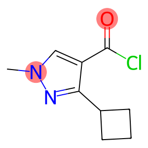 1H-Pyrazole-4-carbonyl chloride, 3-cyclobutyl-1-methyl- (9CI)