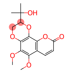 2-(1-Hydroxy-1-methylethyl)-2,3-dihydro-5,6-dimethoxy-9H-pyrano[2,3-f]-1,4-benzodioxin-9-one