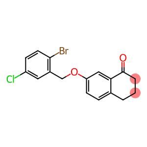 7-(2-bromo-5-chlorobenzyloxy)-1-naphthalenone