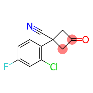 1-(2-Chloro-4-fluorophenyl)-3-oxocyclobutane-1-carbonitrile