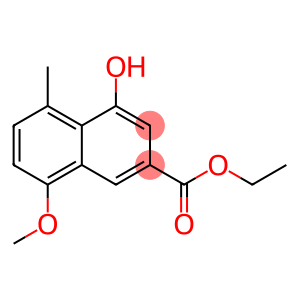 2-Naphthalenecarboxylic acid, 4-hydroxy-8-methoxy-5-methyl-, ethyl ester